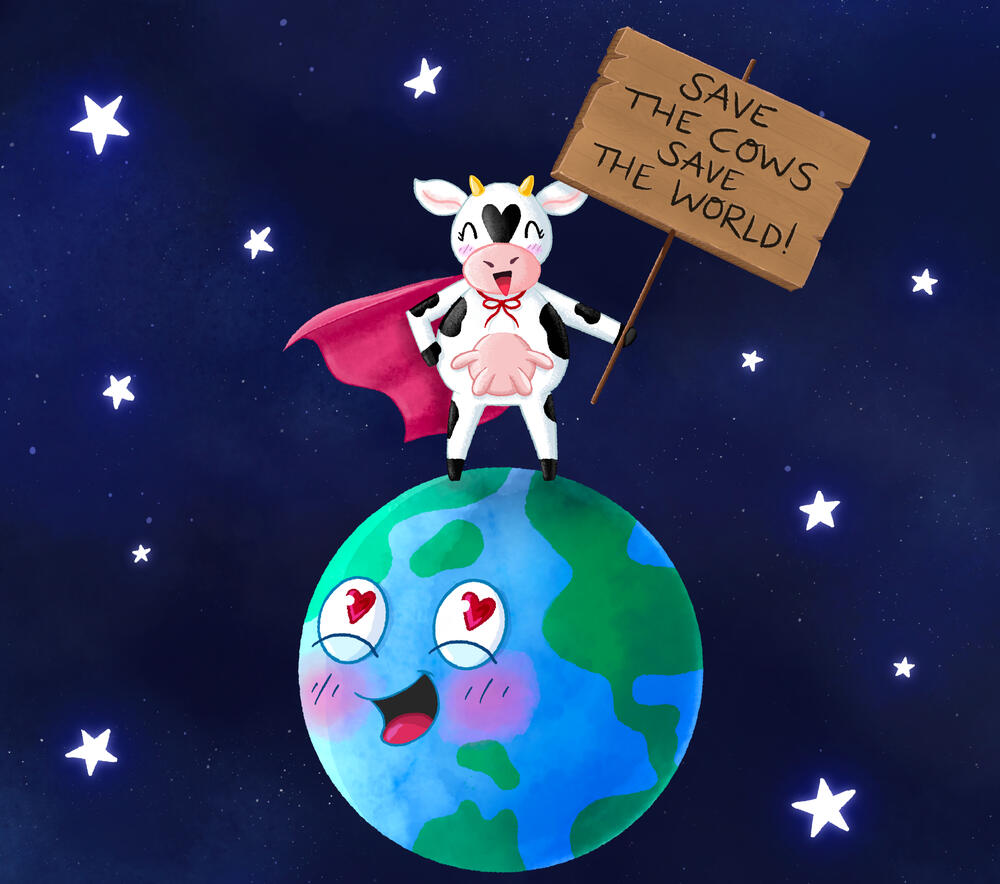 Save the Cows! Save the World! Save the Cows! Save the World!
